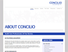 Tablet Screenshot of concilioconsulting.com